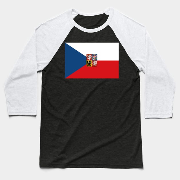 Czechia Flag Czech Baseball T-Shirt by Historia